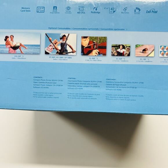 Open Box Canon Selphy CP780 Compact Color Photo Printer Used Working - Picture 3 of 16